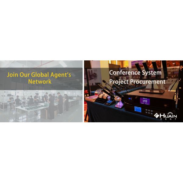 HUAIN Audio Visual System Wired Basic Conference Delegate Microphone System with Physical Button