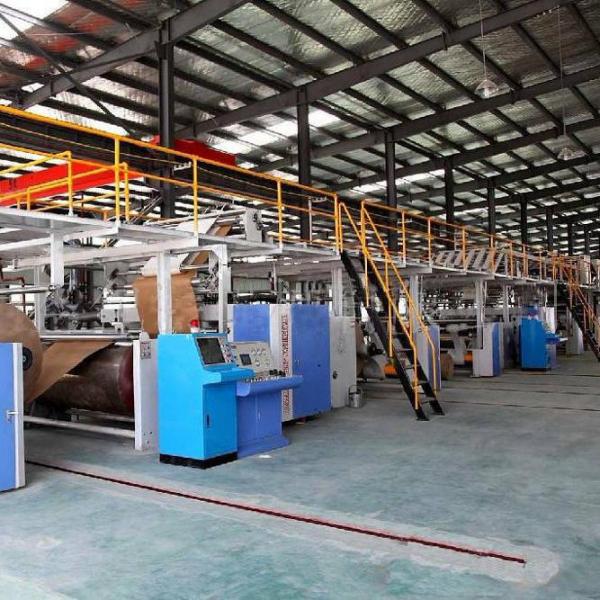 Quality Automatic 3 Ply Corrugated Cardboard Making Machine For Food Wrapping Paper for sale
