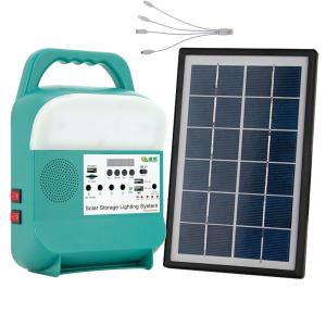 China Mini Portable Small Solar Generator Energy System With Radio Blubs For Home wholesale