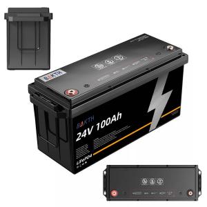 China 24V 100Ah Lithium Ion Battery Pack 2560Wh With Waterproof Case on sale