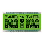 Custom Size 3.0V TN LCD Display Panel Transflective TN LCD Segment Display
