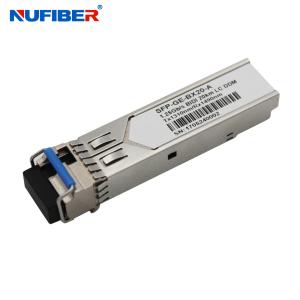 China Single Fiber Single Mode Optical Fiber Transceiver Tx1310nm Rx1550nm With DDM Fuction Compatible For Cisco Huawei HP SFP Module wholesale