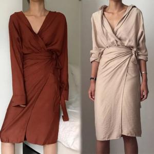 China 2018 Ladies Fall Linen Dress Loose Women Long Sleeve Autumn wholesale