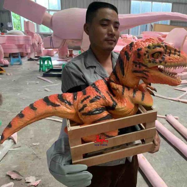 Quality Custom Realistic Dinosaur Hand Puppet  , Theme Park T Rex Hand Puppet for sale