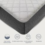 25cm 4 Layer Quilted Roll Up Memory Foam Topper Ergonomic Cutting