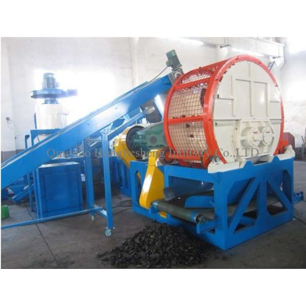 Heavy Duty Waste Tire Block Cutter Rubber Machine To Cut Tire Strips To Blocks
