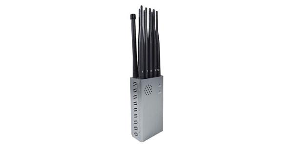 Quality Portable Cell Phone Signal Jamming Device with 10 Antennas GPS Wifi Signal Stopper,Nylon Cover Easily Carry on Hand for sale