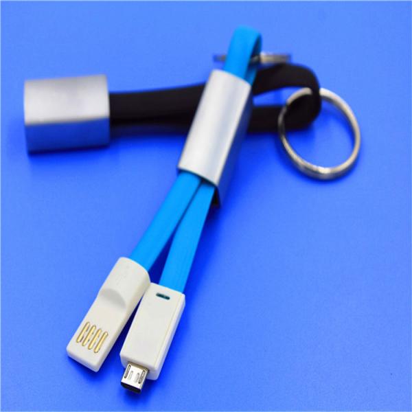 2 In 1 Keychain Usb Charging Cable TPE Material Fit Android And IPhone