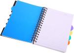 PP Cover A5 Project Notebook with Horizontal Line Inside Pages and Colored PP