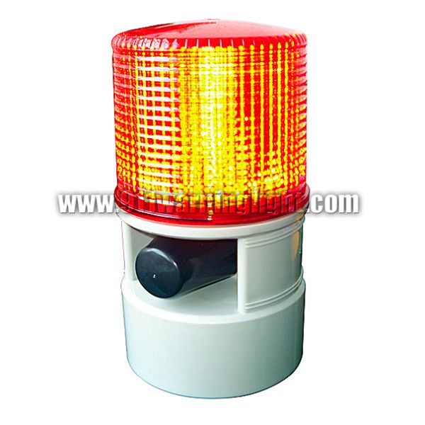 TBD-S125D LED beacon with 10W siren speaker, 4 flash pattern warning beacon