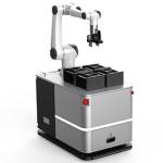 Seer ABM150 AGV, Han's E15 15kg cobot and onrobot robot gripper for Chinese AGV