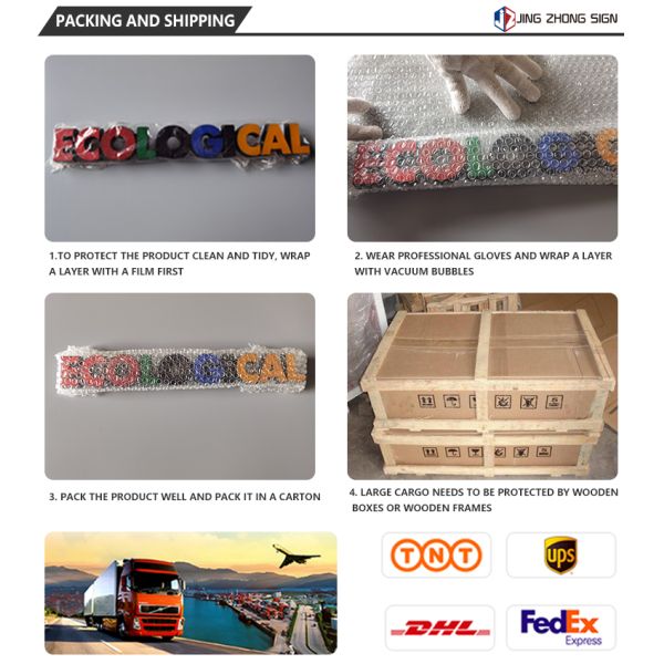Stainless Structure LED Backlit Signage Waterproof Illuminated Signage Letters
