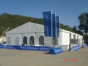 China Wind Resistant Clearspan Fabric Structures 15MX30M For Trade Show wholesale