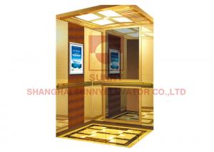China Hairline Stainless Steel Airport Elevator With Emergency Car Lighting wholesale