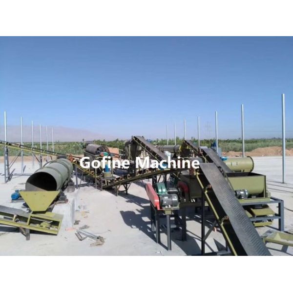 Automatic PLC Control Organic Fertilizer Production Line with good price