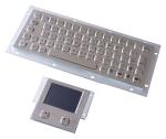 Vandal proof industial keyboard integrate touchpad pointing device USB or PS/2