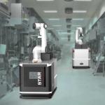 AGV Robot Of HAN'S Elfin E05 Cobot 6 Axis Robotic Arm 5kg Payload Reach 800mm