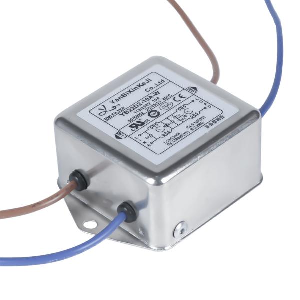 Quality YB22D2 Single Phase Noise Filter 220V 10A Power EMI Filter For Power Supply Equipment for sale