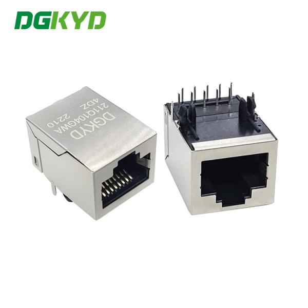 Quality 90 Degrees 1 Port Ethernet Jack RJ45 Single Port Connectors For Ethernet Cable RJ45 Modular Jack for sale