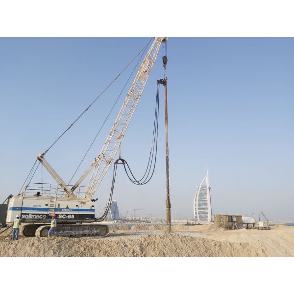 450mm 260kw Enhancing Seismic Capacity Bvem Vibro Compaction Piling Driver