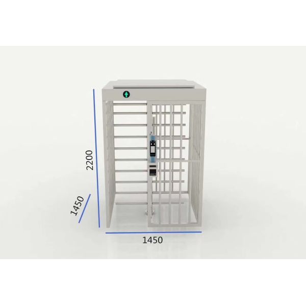 Facial Recognition SUS304 60W Full Height Turnstile Gate