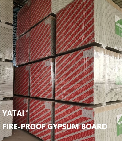 Non Combustible Gypsum Board Building Material For Fireproof Walls And Ceilings