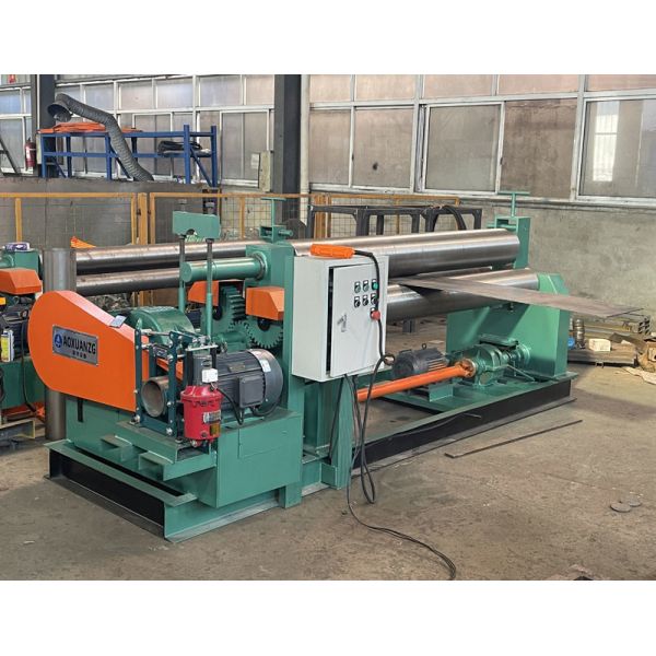 12x2000mm Full Automatic 3 Roller Bending Rolling Machine Electric Solid