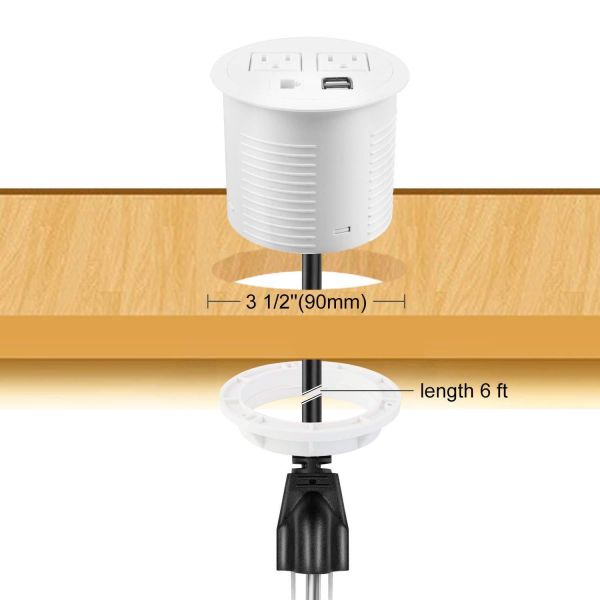 USB Fast Charging Conference Table Socket / Multi - Function Pop Up Desktop Socket