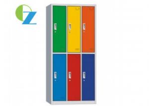 China Colorful 6 Door Lateral Locker Style Cupboard Office Furniture KD Structure on sale