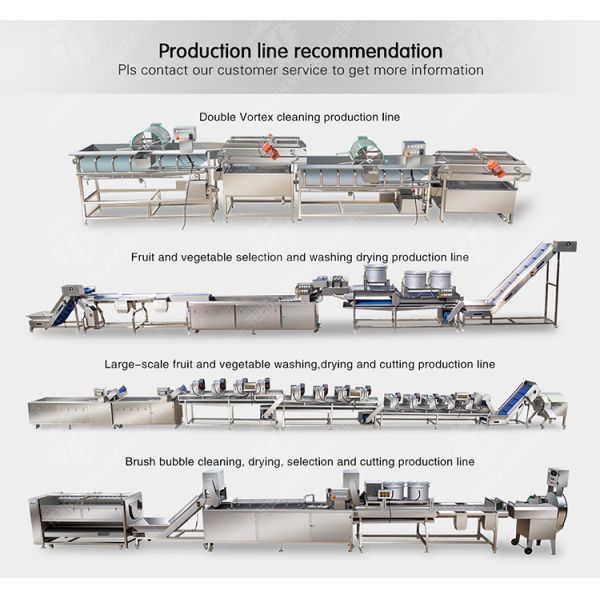 2.6KW Multi-functional fruit and vegetable bubble cleaning machine vegetable food cleaning equipment