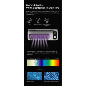 Home Battery UVC Light Sterilizer Smart Wall Mounted Toothbrush Sanitizer