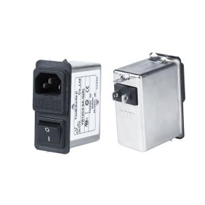 China Power Entry Module Filter 6A Three In One IEC Inlet Filter For Power Supply wholesale