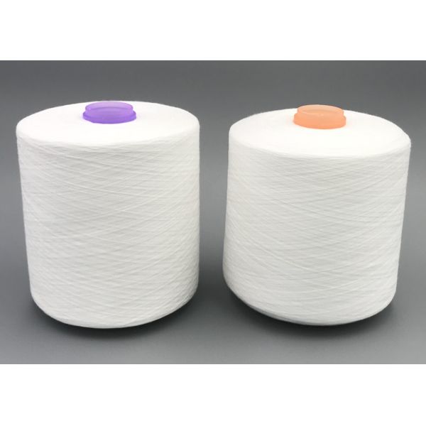 Optic White 60/3 Virgin Spun Crease Resistant Thick Polyester Yarn For Sewing