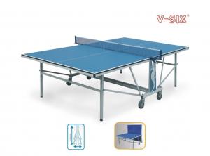 China Easy Installation Foldable Table Tennis Table Double Folding For Physical Training wholesale