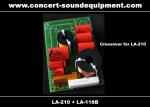 480W Q1 Line Array Speaker System With Horn Loaded dual 18" Subwoofer
