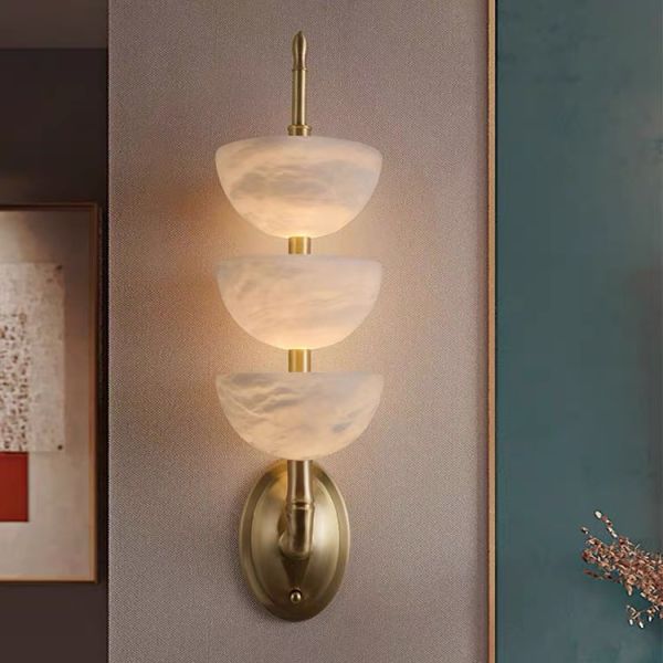 Yellow stone led wall lamp home decorative for project