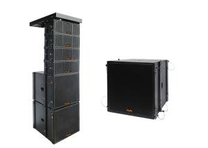 Professional Black Dual 8 Inch Line Array Speaker Hall Sound System