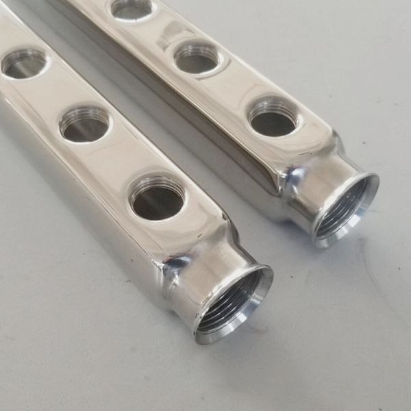 Polished Stainless Steel Floor Heating Bar Manifold