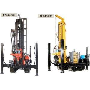 China Multifunctional Rotary Water Well Drilling Rig Machine With Crawler Pneumatic wholesale