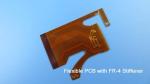 Tin-plated Flexible Printed Circuit Board FPCB with FR-4 Stiffener for LCD