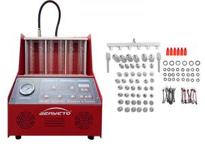 China Gasoline Fuel Injector Tester And Cleaner / Car Injector Cleaning Machine wholesale