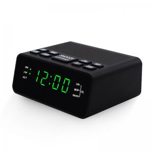 China Mini LED Display Clock Portable Radio , FM Radio Alarm Clock For Home on sale