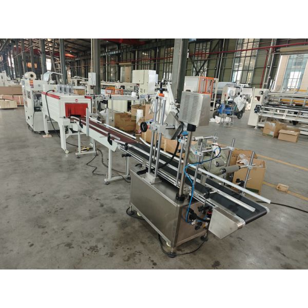 High speed automatic label applicator maxi roll printing kitchen towel paper making machine production line price