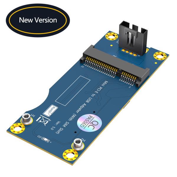 Quality Mini PCI-E to Motherboard USB 9PIN Header Wireless Adapter Card With 1 Standard SIM Slot for GSM 3G 4G LTE WWAN Module for sale