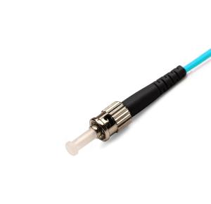 ST UPC To ST UPC Multimode Om3 Fiber Patch Cable , Simplex 3.0mm Lszh Patch Cord
