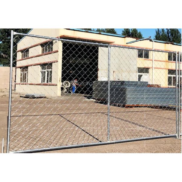 Portable 60g/M2 Galvanised Temporary Security Fence 2.1m High