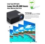 2600 Lumens 800x480 USB/HDMI/TV/AV/YPBPR/VGA/Audio Input Wireless LED Video