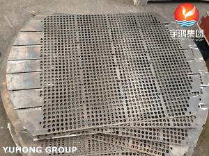 China ASTM A266 Gr.2 Carbon Steel Forged Support Plate / Baffle Plate For Heat Exchanger on sale