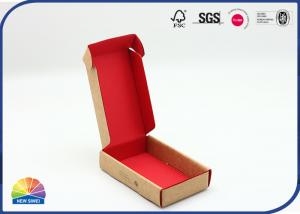 China Reusable Thick E Flute Corrugated Mailer Box Matt Varnishing Kraft Paper Boxes on sale