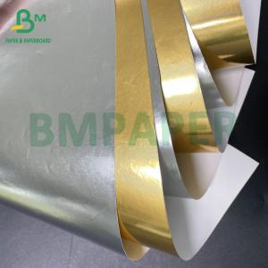 China High Wet Strength Gloss Silver Plain Metallized Paper 68gsm 70gsm for Beer Bottle Labels on sale